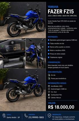 YAMAHA FZ15 FAZER ABS 